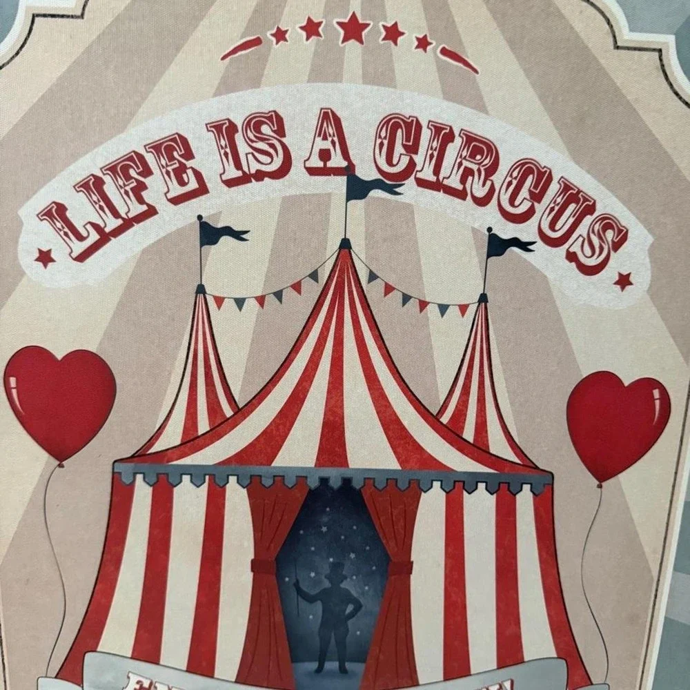 IKEA Circus canvas wall art Dumbo Nursery